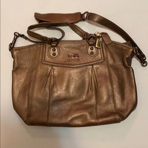 Metallic bronze Coach purse